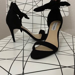 Steve Madden Faux Suede Ankle Tie D'Orsay Heels